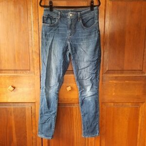 Levi's High Rise Skinny dark wash denim jeans